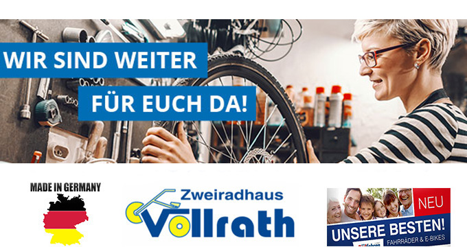 Wir sind weiterhin für Sie und Ihr Fahrrad oder E-Bike da, als Zweirad-Handwerksbetrieb!